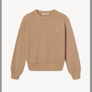 NWT Eterne SHRUNKEN RAGLAN SWEATSHIRT (TAUPE)